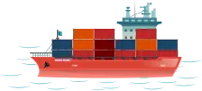 container transport by sea
