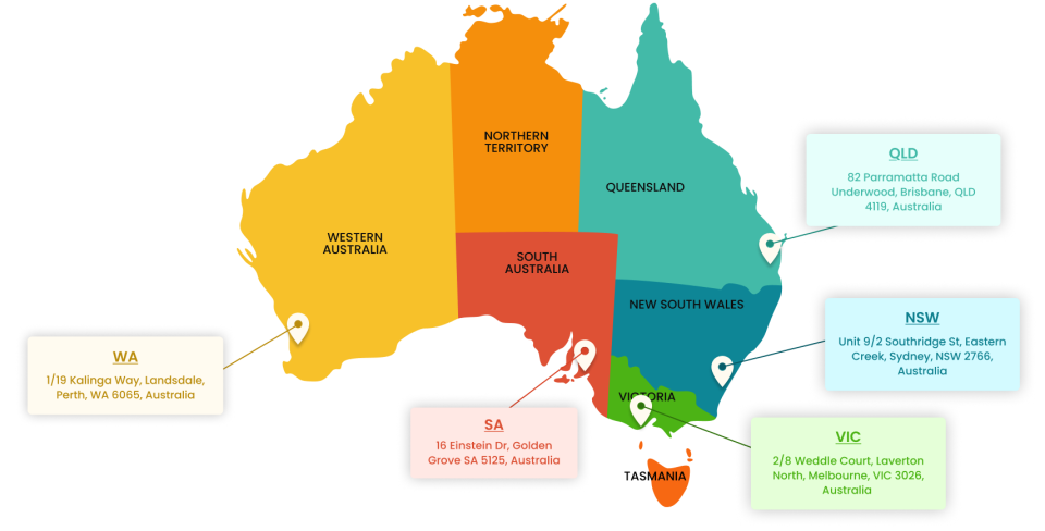 Stacked shipping containers against a backdrop of the Australian flag, symbolizing reliable freight brokerage services across Australia.