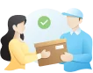 parcel delivery with customer