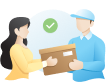 parcel delivery with customer