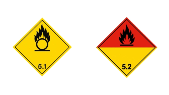 Class 5 dangerous goods oxidising substances
