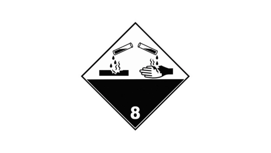 Class 8 dangerous goods corrosive