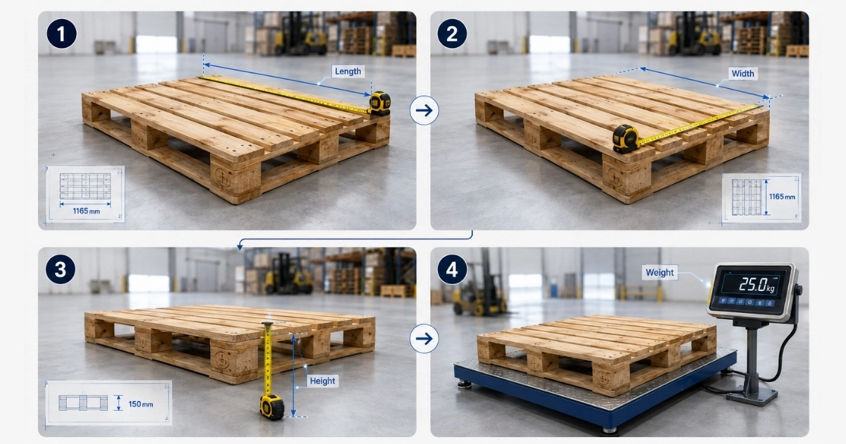 standard pallet size measurement